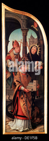 'L'annonciation', (Triptyque, panneau latéral), 1517. Artiste : Jean Bellegambe Banque D'Images