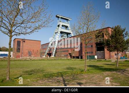 Géographie / billet, l'Allemagne, en Rhénanie du Nord-Westphalie, Ruhr, Herten, Ewald, la mine a fermé la mine de charbon dur, chevalement, Additional-Rights sa tête double-Clearance-Info-Not-Available Banque D'Images