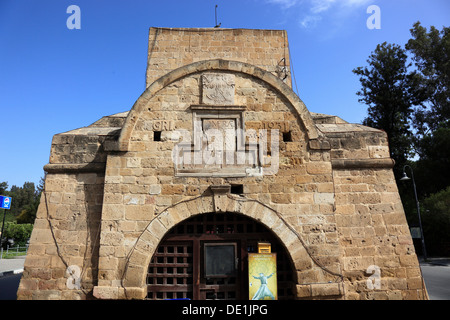 Lefkosa, Lefkosia, Nicosie, Chypre du Nord, l'Girne Kapisi, Kyrenia-gate ou Girne-gate dans le nord de la vieille ville Banque D'Images