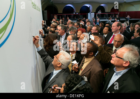 Leipzig, Allemagne, la conférence inaugurale de l'Alliance Progressiste Banque D'Images