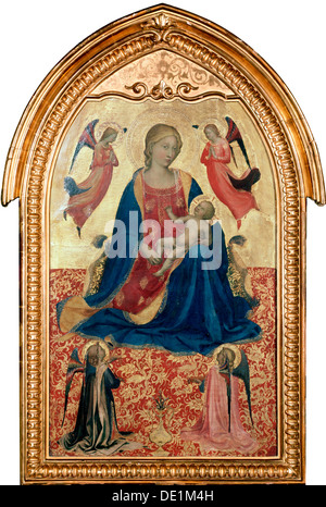 "Vierge à l'enfant avec des Anges', c1425. Artiste : Fra Angelico Banque D'Images