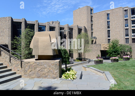 Campus de l'université de Yale. Résidentiel Morse collège invisible. Banque D'Images