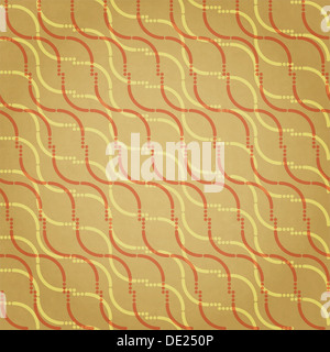 Nouveau motif de fond avec des vagues et des points peuvent utiliser comme papier peint en carton Banque D'Images