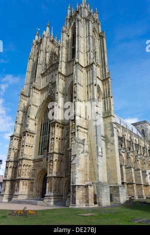 L'extrémité ouest de la ville historique de Beverley Minster dans l'East Yorkshire Angleterre Banque D'Images