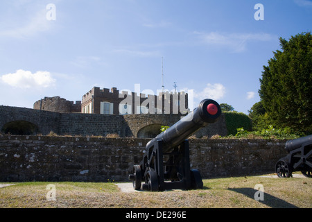 Kent Walmer château construit sous Henri V111's règne l'artillerie côtière de la résidence officielle de la défense Seigneur Directeur de Cinque Ports Banque D'Images