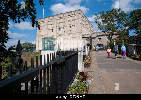 Musée du château de Norwich, Norfolk, Angleterre Banque D'Images