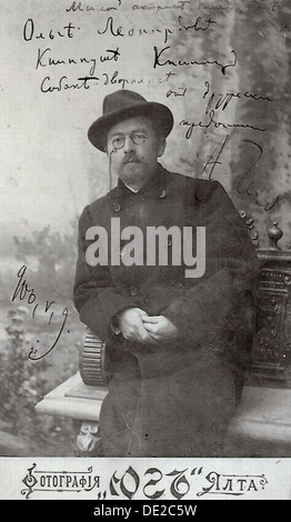 Anton Tchekhov, écrivain russe, 1899. Artiste : Piotr Petrovitch Pavlov Banque D'Images