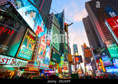 Time Square, New York City, USA. Banque D'Images