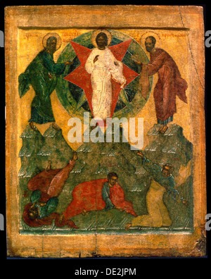 'La transfiguration de Jésus, icône russe, au début du 16e siècle. Artiste : Inconnu Banque D'Images