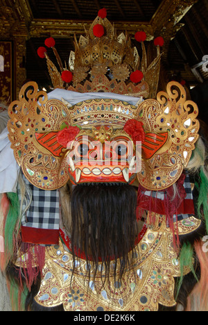 Les arts et la culture, masque Barong, mystique créature mythique, Ubud, Bali, Indonésie, Asie du Sud, Asie Banque D'Images