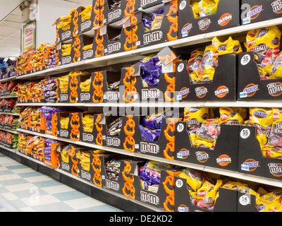 Affichage Magasin Halloween Kmart, NYC Banque D'Images