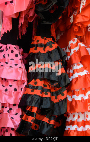 Robes de Flamenco pour enfants, Espagne Banque D'Images