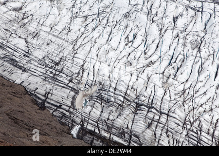 Skaftafellsjoekull, Glacier est l'Islande, Islande, Europe Banque D'Images