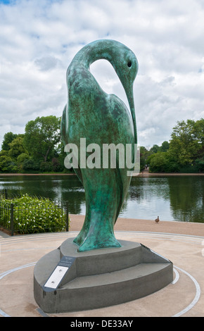 La Grande-Bretagne, l'Angleterre, Londres, Hyde Park, Isis, sculpture en bronze Banque D'Images