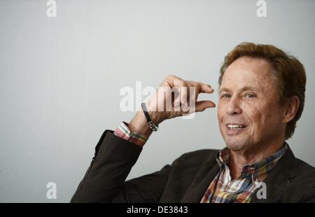 Exclusif AFP - l'acteur et chanteur allemand Peter Kraus est photographié à Berlin, Allemagne, 06 septembre 2013. Photo : Jens Kalaene Banque D'Images