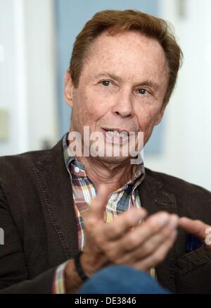 Exclusif AFP - l'acteur et chanteur allemand Peter Kraus est photographié à Berlin, Allemagne, 06 septembre 2013. Photo : Jens Kalaene Banque D'Images