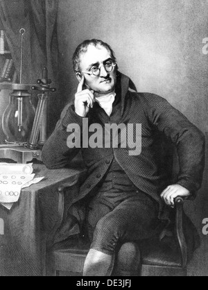 JOHN DALTON (1766-1844) scientifique anglais Banque D'Images