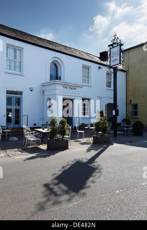 Le Swan, un Gastro Pub Wedmore en. Le Somerset. L'Angleterre. UK. Banque D'Images