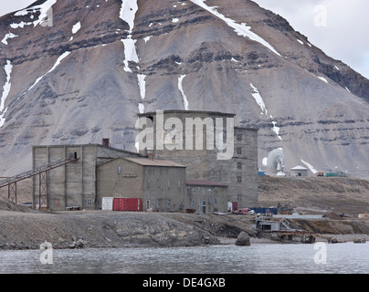 L'île de Spitsbergen, Ny-Alesund, Svalbard, Norvège Banque D'Images