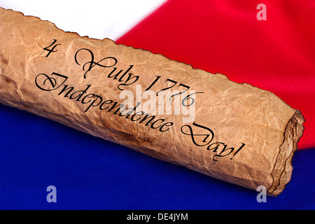 4 juillet 1776 Date de l'indépendance Banque D'Images