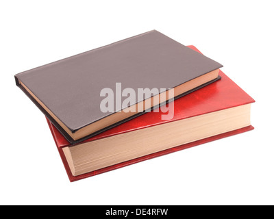 Livres sur blanc Banque D'Images