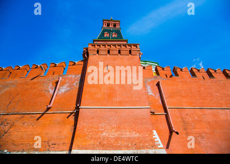 Mur de Kremlin de Moscou avec l'espace pour le texte Banque D'Images