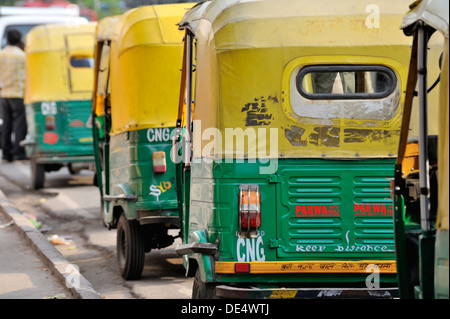 Tuc Tuc de taxi, Old Delhi, Inde Banque D'Images