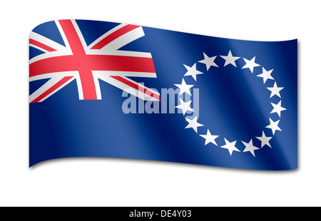 Pavillon d'Îles Cook Banque D'Images