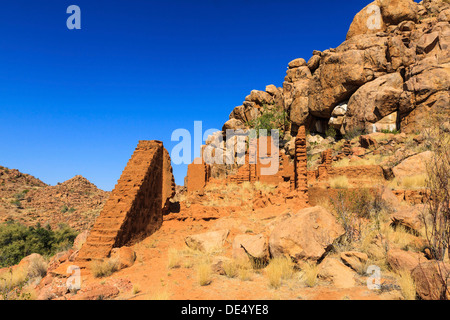 Ruines, près de l'UGAB Rivier, Damaraland, Namibie, Afrique Banque D'Images