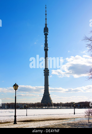 La tour Ostankino TÉLÉ Banque D'Images