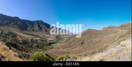 Montagnes entourant El Pie de la Cuesta, Mogan région, Gran Canaria, Îles Canaries, Espagne, Europe, PublicGround Banque D'Images
