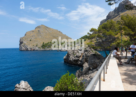 Baie de Sa Calobra, montagnes de Tramuntana, Majorque, Îles Baléares, Mer Méditerranée, Espagne, Europe Banque D'Images