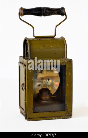 Lampe à pétrole à partir de la 19e siècle, exposition 'Feuer und Flamme', les pompiers de 1850 jusqu'à aujourd'hui, Industrial Museum Banque D'Images