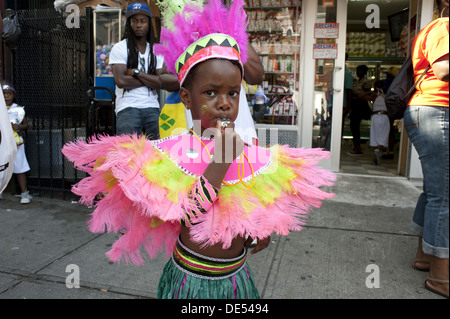 2012 West Indian/Caraïbes Kiddies parade à Crown Heights, Brooklyn. Banque D'Images