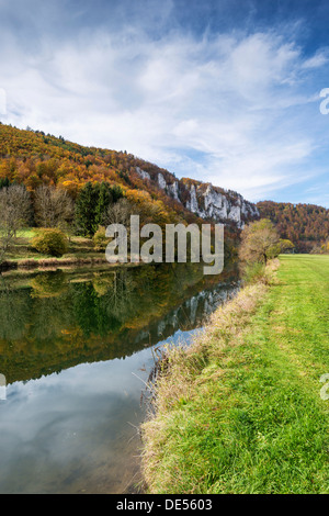 L'automne dans le Parc Naturel du Danube supérieur, Bade-Wurtemberg Banque D'Images