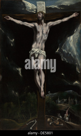 Le Christ sur la croix ; El Greco (Domenico Theotocopuli), Grec, 1541 - 1614 ; Espagne, Europe ; 1600 - 1610 ; Huile sur toile Banque D'Images