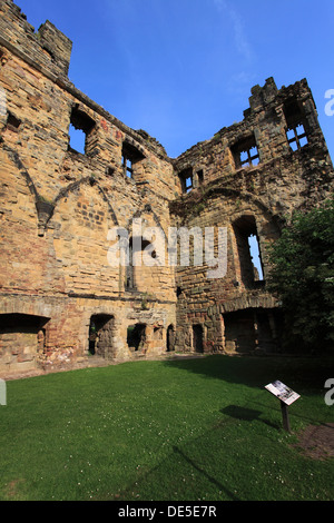 Les ruines de château d'Ashby De La Zouch, Ashby De La Zouch, Leicestershire, Angleterre, Grande-Bretagne, Royaume-Uni Banque D'Images