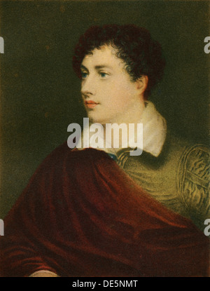 George Gordon Byron, 6e baron Byron, George Gordon Noel plus tard, 6e baron Byron, 1788 - 1824, alias Lord Byron. Poète anglais. Banque D'Images