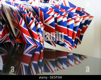 Ascot, Royaume-Uni, drapeaux nationaux du Royaume-Uni de Grande-Bretagne et d'Irlande du Nord Banque D'Images