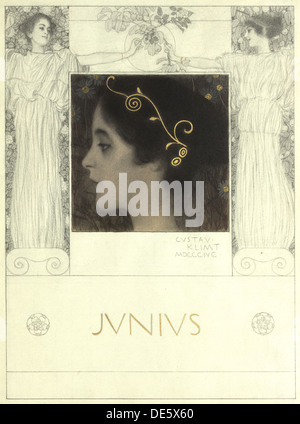 Junius, 1896. Artiste : Klimt, Gustav (1862-1918) Banque D'Images