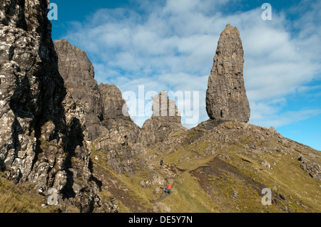 Le vieil homme de Storr, Trotternish, Isle of Skye, Scotland, UK. Banque D'Images