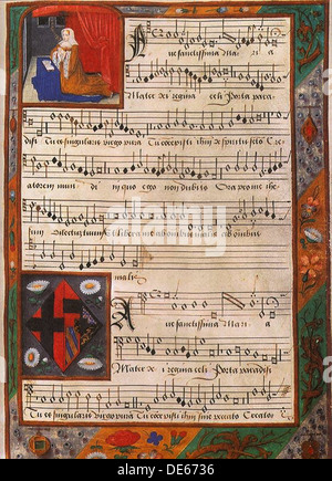 Chansonnier de Marguerite d'Autriche (de l'Album de Marguerite d'Autriche), entre 1516 et 1523. Artiste : Anonyme Banque D'Images