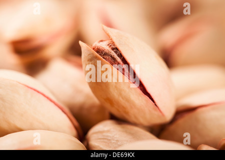 Macro closeup détail focus pistache Banque D'Images