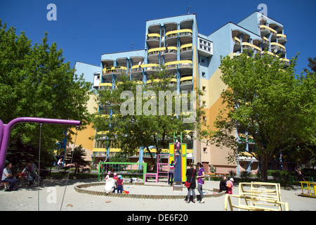 Wroclaw, Pologne, le développement de l'amitié ( Osiedle Przyjazn ) Banque D'Images