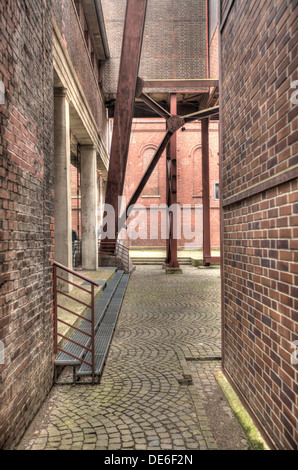 Déserte et patrimoine industriel à l'abandon dans la région de la Ruhr de l'Allemagne Banque D'Images