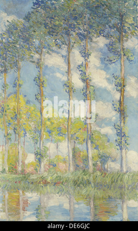 Les Peupliers, 1891. Artiste : Monet, Claude (1906-1957) Banque D'Images