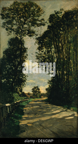 À pied (route de La Ferme Saint-Siméon), 1864. Artiste : Monet, Claude (1906-1957) Banque D'Images