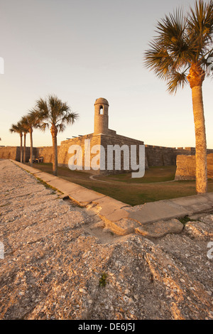 CASTILLO DE SAN MARCOS NATIONAL MONUMENT SAINT AUGUSTINE EN FLORIDE USA Banque D'Images