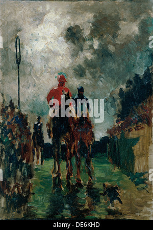 Les jockeys, 1882. Artiste : Toulouse-Lautrec, Henri de (1864-1901), Banque D'Images