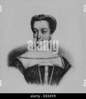 Portrait de Diane de Poitiers (1499-1566). Artiste : Anonyme Banque D'Images